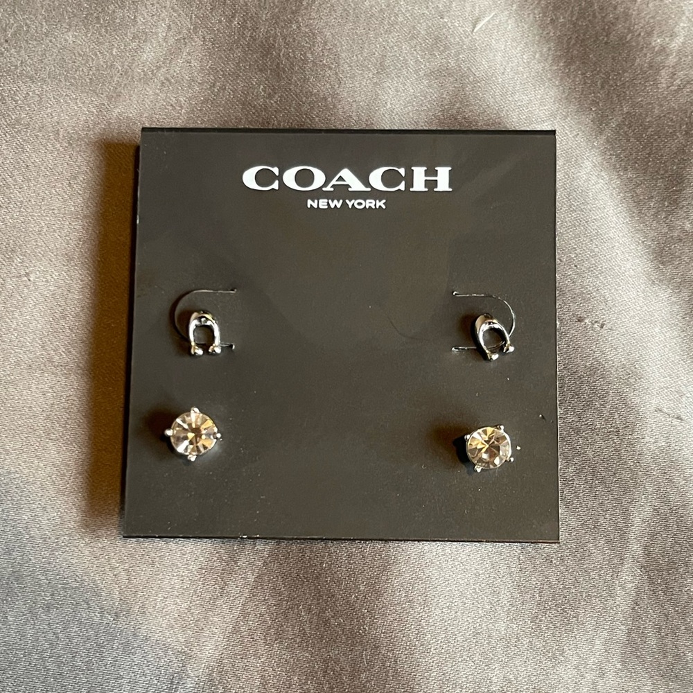 Coach Signature C Stud Earrings Set